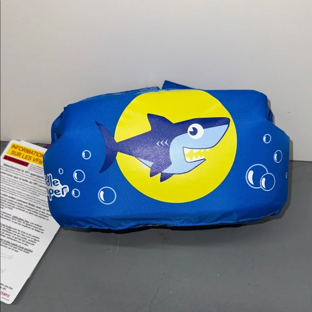 Puddle Jumper Kids Swim Vest - Blue Shark Design - Picture 1 of 5